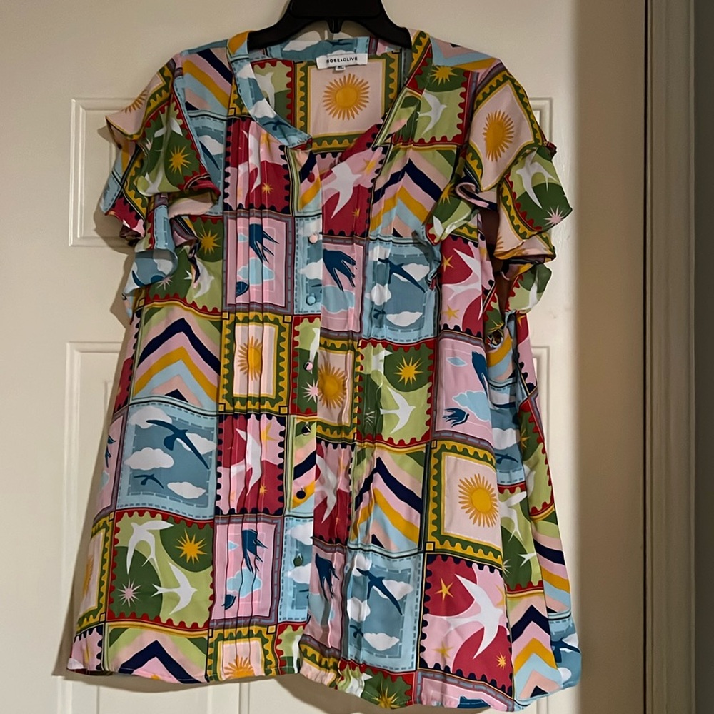 Rose + Olive Blouse